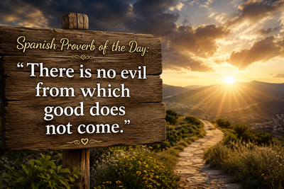 Spanish proverb of the day: "There is no evil from which..." - Turn pain into purpose: Timeless wisdom and valuable life lessons hidden within every challenge you face and overcome