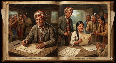 The man accused of black magic created a writing system Cherokee could learn - here's the story about Sequoyah