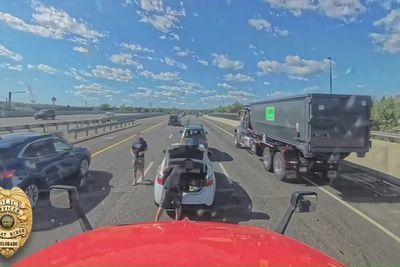 Two drivers stop in middle of Colorado interstate to fight as road rage takes over