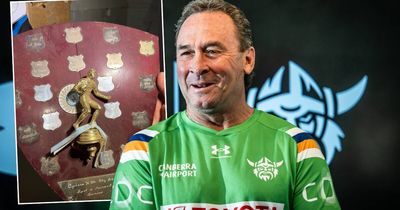 Ricky's relic: tradies uncover shield Raiders legend won almost 50 years ago