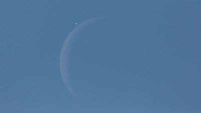 Watch Venus vanish behind the moon in broad daylight today — without any special equipment