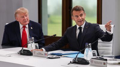 G7 leaders discuss AI risks before Macron hosts Trump at Versailles