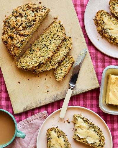 A lemony loaf, a stir-fry and a cheeseboard pickle: Ravinder Bhogal’s courgette recipes