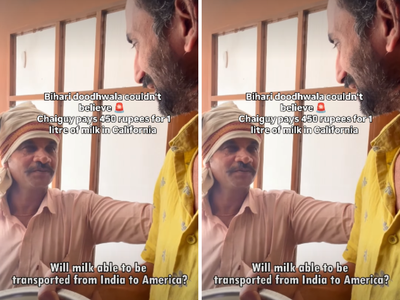 One cup of tea for ₹900 in US? Bihari doodhwala left speechless after hearing milk prices in California, watch viral video