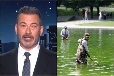 Jimmy Kimmel ruthlessly taunts Trump over DC’s algae-infested Reflecting Pool