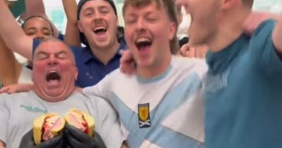 World-famous 'The Deli Guy' dishes out free lunch for 'new friends' in Tartan Army