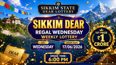 Sikkim State Dear Regal Wednesday Weekly Lottery result declared at 6 PM (17-06-2026): Check winning numbers and prize details