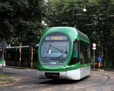 Milan tram drivers accused of sharing CCTV images of female passengers’ thighs and breasts