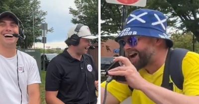 Boston podcasters left in hysterics after Tartan Army fan's 'freedom' cheer