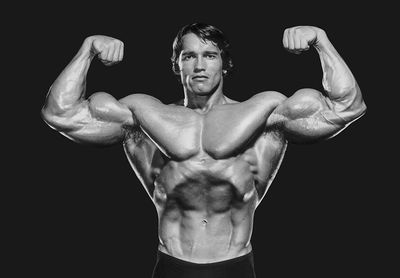 Arnold Schwarzenegger on low-angle photography: "They always shoot up, so the camera is right there in front of you… you will always look like a stud"