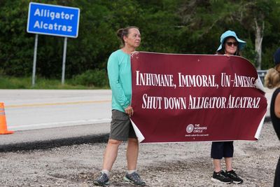 Even as Florida moves detainees from ‘Alligator Alcatraz’, activists fight for its permanent closure