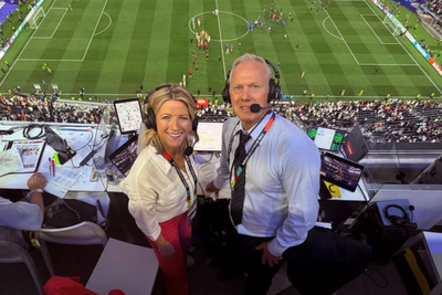 World Cup commentator Warren Barton ‘dripping with blood’ after being hit by projectile at Uzbekistan v Colombia