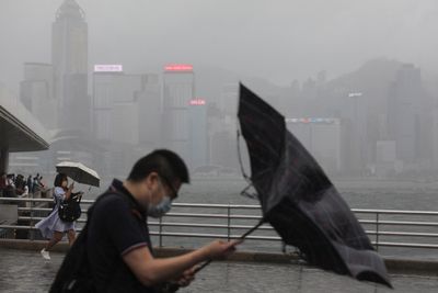 Hong Kong closes schools amid intense rain