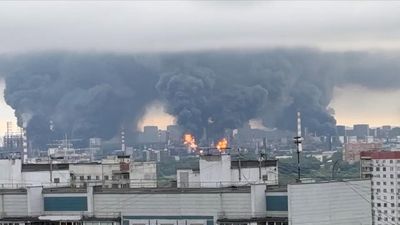 Ukraine hits Moscow oil refinery in one of the largest drone attacks since the start of the war