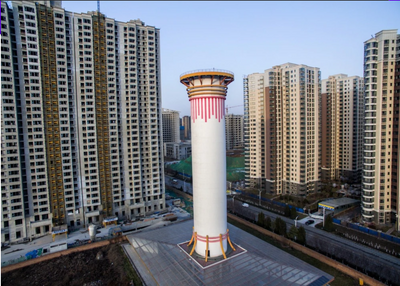 World's largest air purifier: Inside China's 20-storey tower designed to clean 10 million cubic metres of air a day