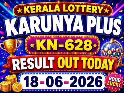 Kerala Lottery Karunya Plus KN-628 result out today (18-06-2026); check Rs 1 crore prize winning number and full list here