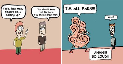 This Cartoonist Created 39 Weird, Dark Humor Comics Full Of Bizarre Twists