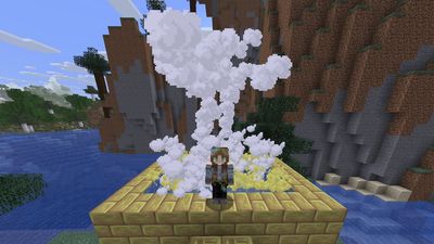 How to make a geyser in Minecraft