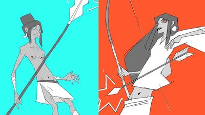 This Rez artist is making a Japanese mythology game that breaks every visual stereotype