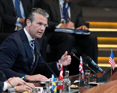 Pete Hegseth accuses Nato countries of ‘free riding’ in combative address