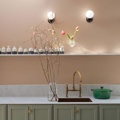 Farrow & Ball's Scallop is the ultimate pink shade for a kitchen – here's why it's about to become the next 'it' paint colour