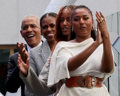 Star-studded opening for Obama library in Chicago delivers implied rebuke to Trump