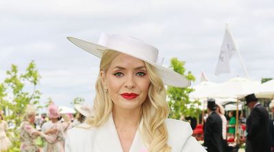 Holly Willoughby wears Kate Middleton's go-to handbag to Royal Ascot whilst accessorising her elegant white blazer dress