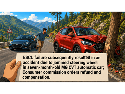 Steering wheel malfunction in new car leads to accident during family trip; owner fights and wins Rs 18.23 lakh refund, Rs 4 lakh compensation in consumer forum