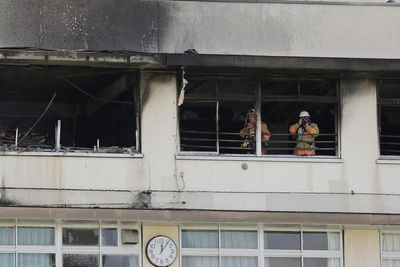 Nearly 300 students and teachers evacuated after fire engulfs Tokyo elementary school