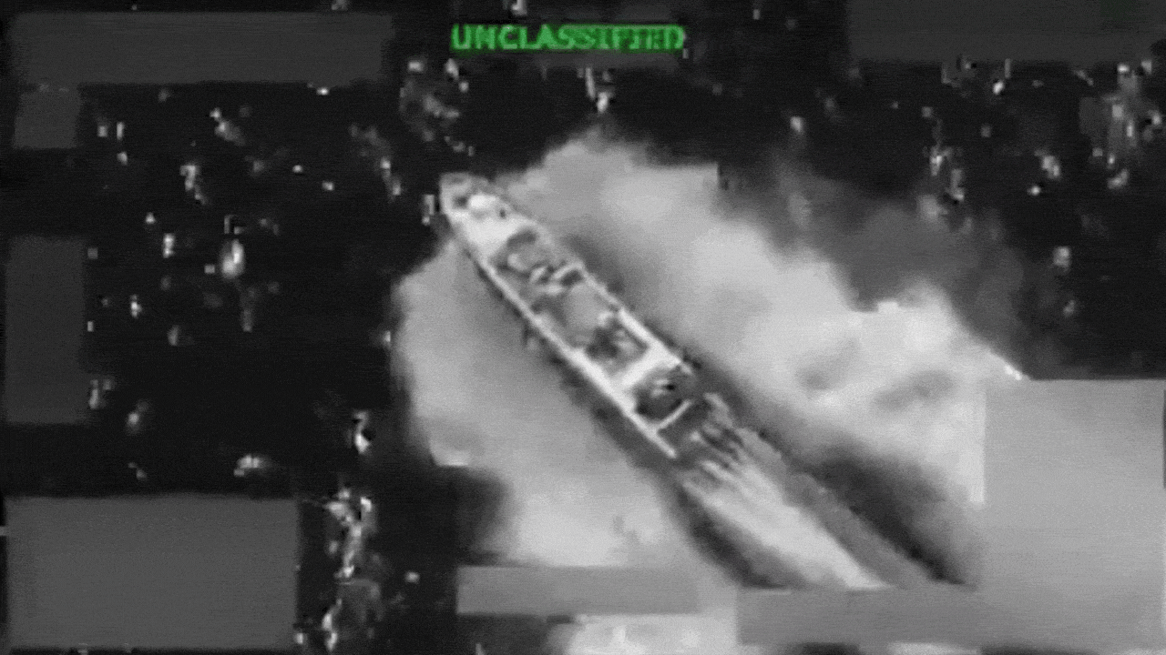 Fresh US strike on alleged drug-smuggling boat kills three - watch video