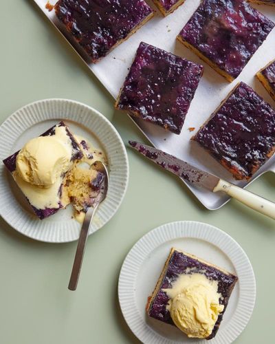 Benjamina Ebuehi’s recipe for upside-down blueberry cake