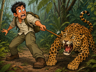 Best Brazilian Portuguese saying of the day: 'To prod the jaguar with a short stick.' Dangerous life lesson about picking fights you can't win