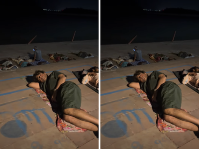 Sunil Grover spotted sleeping on road near riverbank, viral video leaves fans surprised: Watch