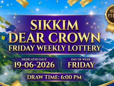 Sikkim State lottery result 6pm today(19/06/2026): Check Dear Crown Friday Weekly Lottery winning numbers