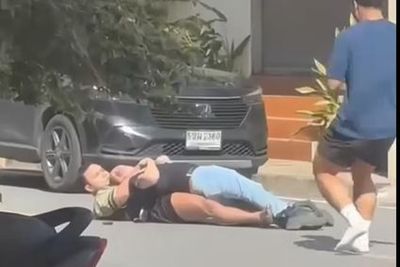 Gym trainers wrestle gunman to ground after attack on owner