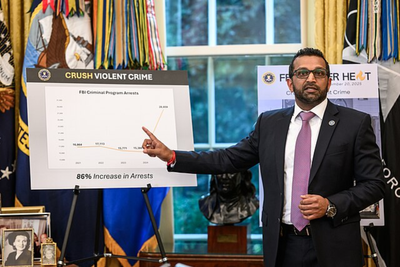 Democrats Allege Kash Patel's FBI 'Bonuses' To Be Hush Money for Agents Who Saw Him Drinking During 'Date Nights and Bro Trips'