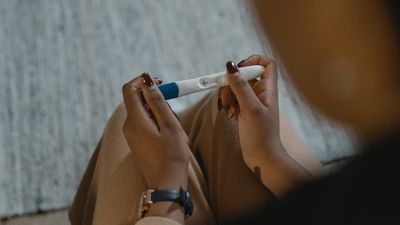 Couple agrees to be childless, but when she finds herself pregnant, his response is excitement: ‘My whole world tilted’