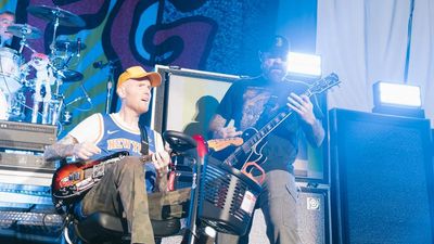 “I got to play a show in front of my daughter, something I never thought I’d get to do again”: Chad Gilbert riffs with New Found Glory again as he returns to the stage in wheelchair mid-cancer battle