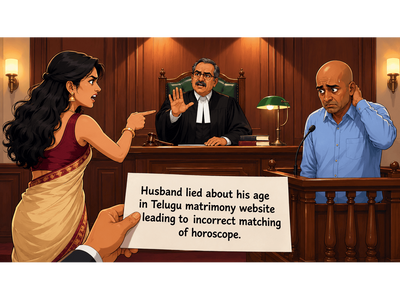 Husband hides real age on matrimony site, claims to be 37 instead of 44, leading to incorrect horoscope match; HC grants wife divorce for this reason
