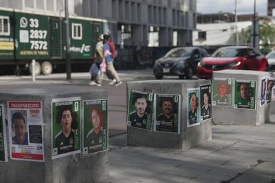 With World Cup in Guadalajara, families of Mexico's disappeared turn loved ones into soccer stickers