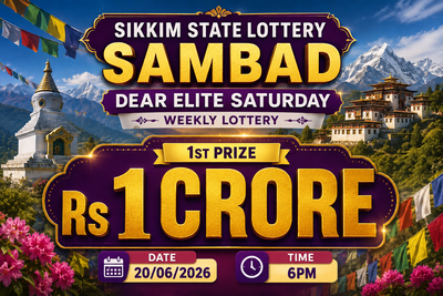 Sikkim State Dear Elite Saturday Weekly Lottery result declared (20-06-2026): Check winning numbers and prize details