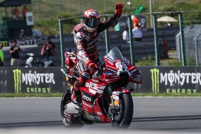 MotoGP Czech GP: Francesco Bagnaia wins sprint, Marco Bezzecchi crashes out