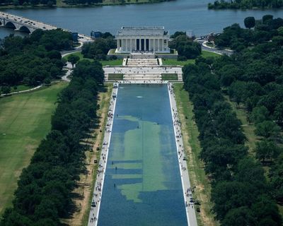 Trump acknowledges ‘real problems’ at reflecting pool after $14m makeover, blaming ‘vandalism’