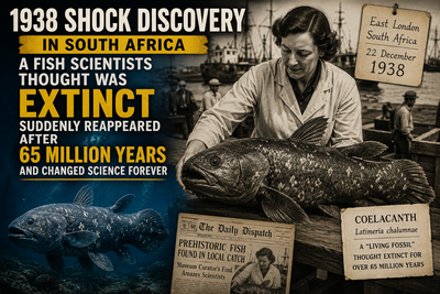 1938 shock discovery in South Africa: A fish scientists thought was extinct suddenly reappeared after 65 million years and changed science forever