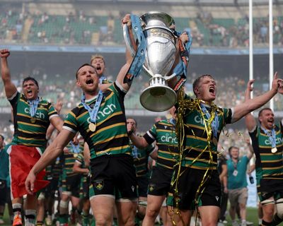 Northampton crowned Prem champions after Hendy’s double finally sees off Exeter