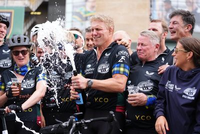 It was a joy to reunite with team-mates on MND charity cycle – Lewis Moody