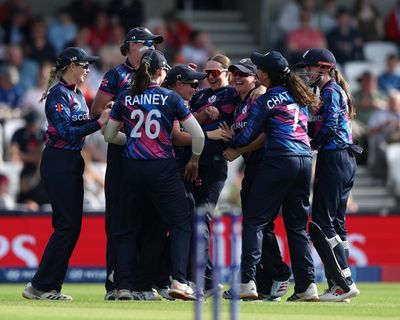 England beat Scotland by 38 runs to extend winning start at Women’s T20 World Cup – as it happened