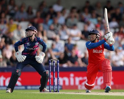 Sophia Dunkley smashes England past Scotland as T20 World Cup winning run goes on