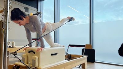 I'm a personal trainer, and I'm using this 5-move Pilates routine to build liquid mobility, stability and strength