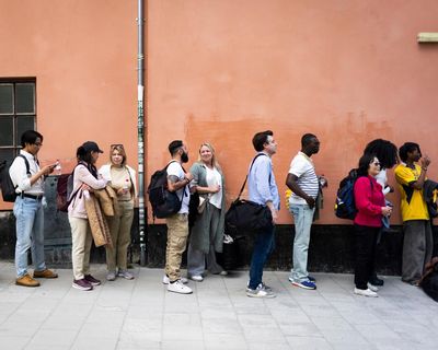 Queueing is a great way to meet people? That’s nice – because we could soon be doing a lot more of it